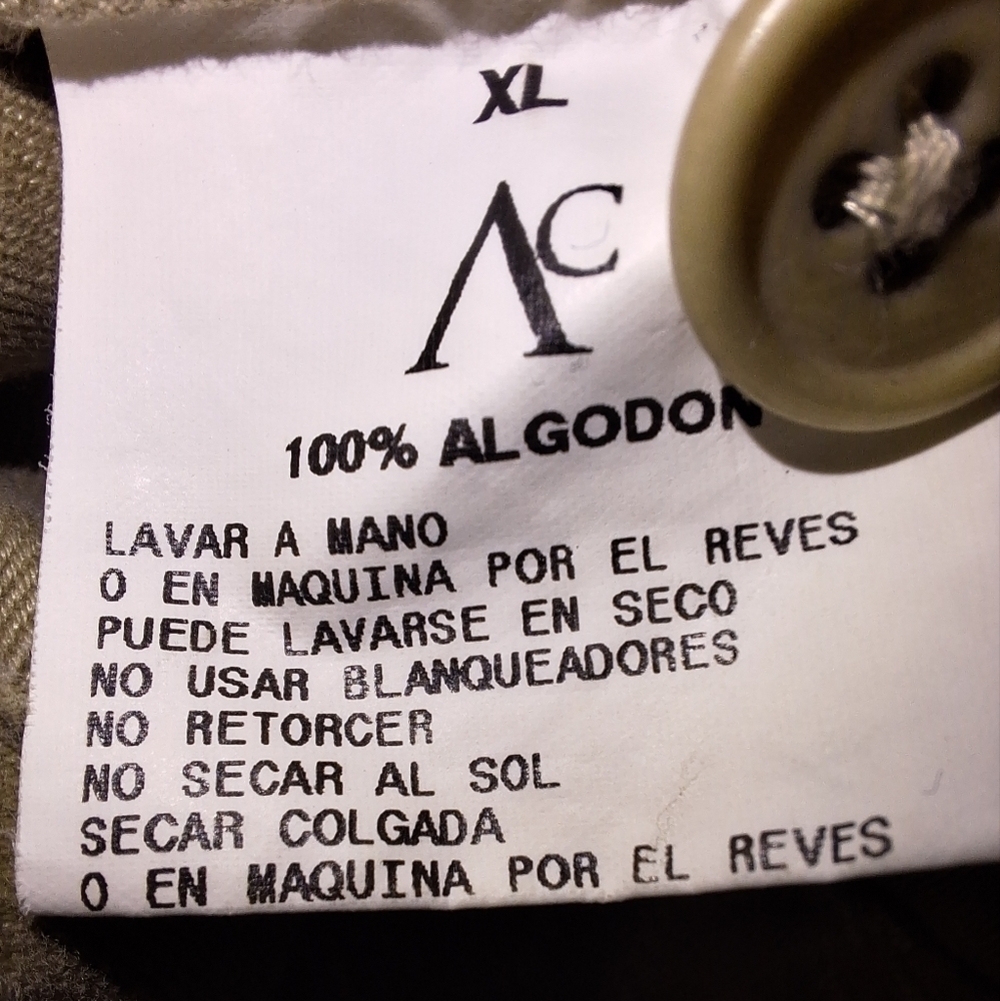 An A.C. Jackets khaki colored Golf jacket in an XL. 100% cotton. - Picture 6 of 8